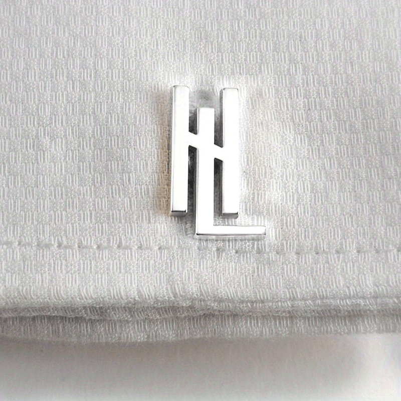 Personalized Thin Cufflinks with Initials for Groomsmen and Fathers Wedding Gift