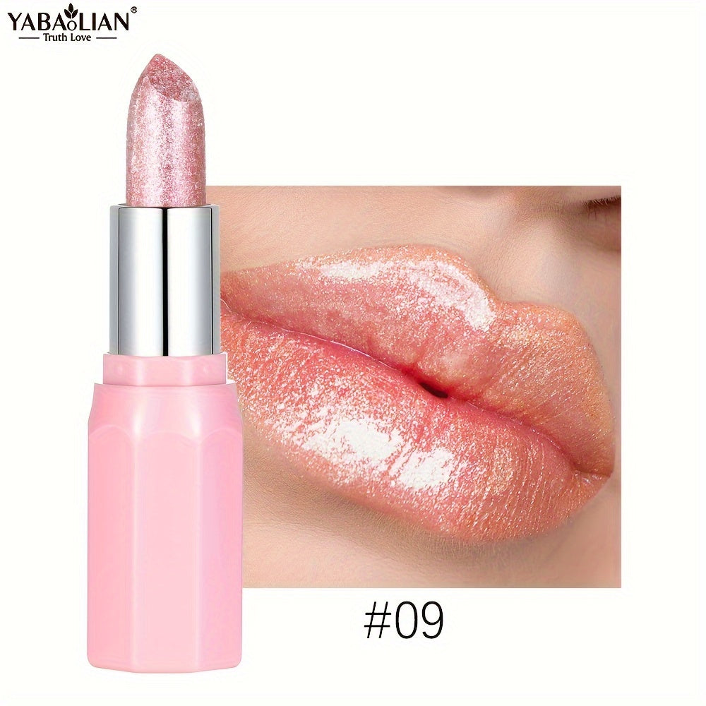 Блестящая шиммерная помада для губ, стойкая, водостойкая, оранжево-розовая, для вечеринок