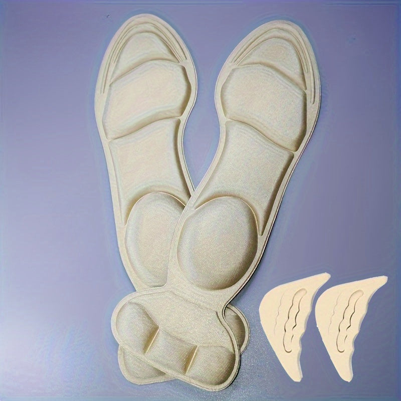 Women's Breathable Foam Insoles with Heel Support for High Heels and Flats