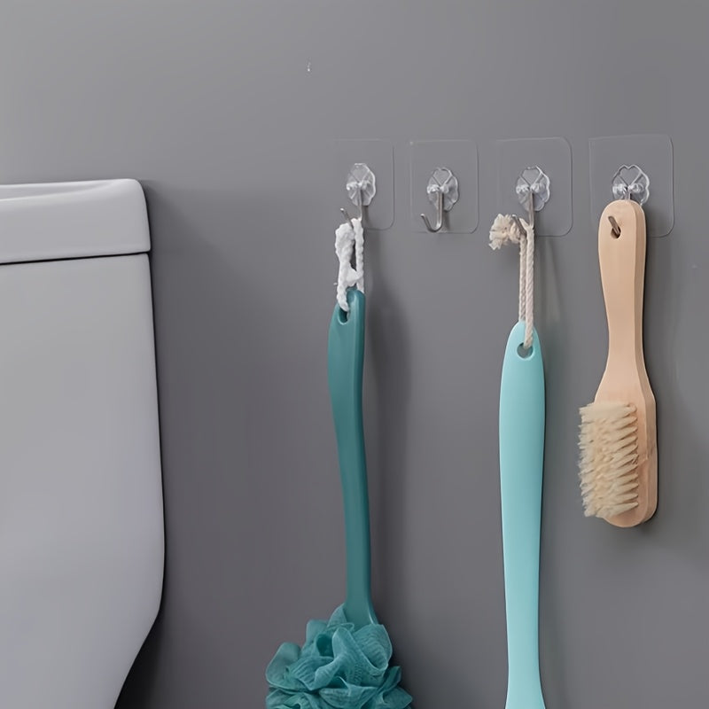 10 шт. Сильные самоклеящиеся водонепроницаемые крючки для хранения в ванной