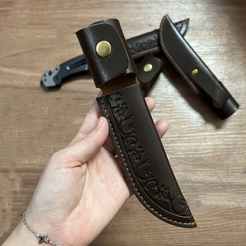 Chef Knife Sheath Premium Faux Leather Outdoor PU Protective Carry Case for Utility Knife