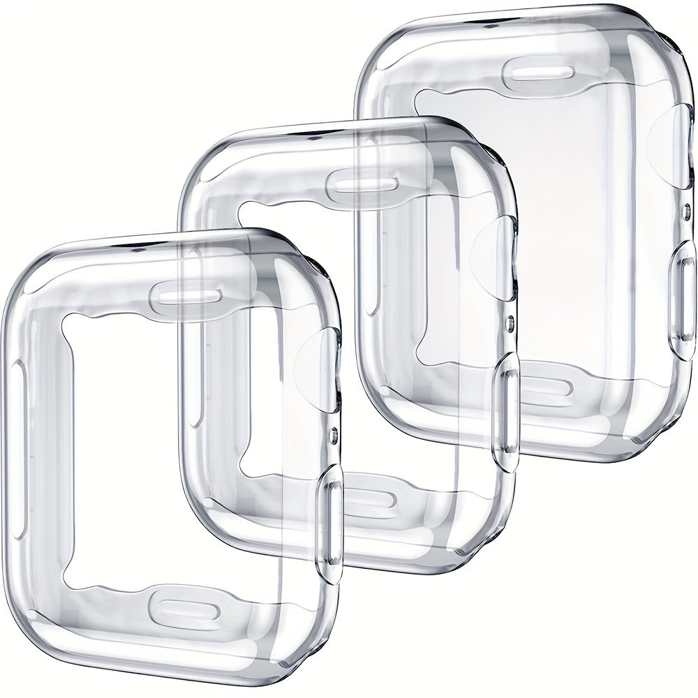 Set de funda completa de TPU para reloj inteligente para hombres y mujeres compatible con Apple Watch Series 38mm 49mm ultra delgado resistente a arañazos