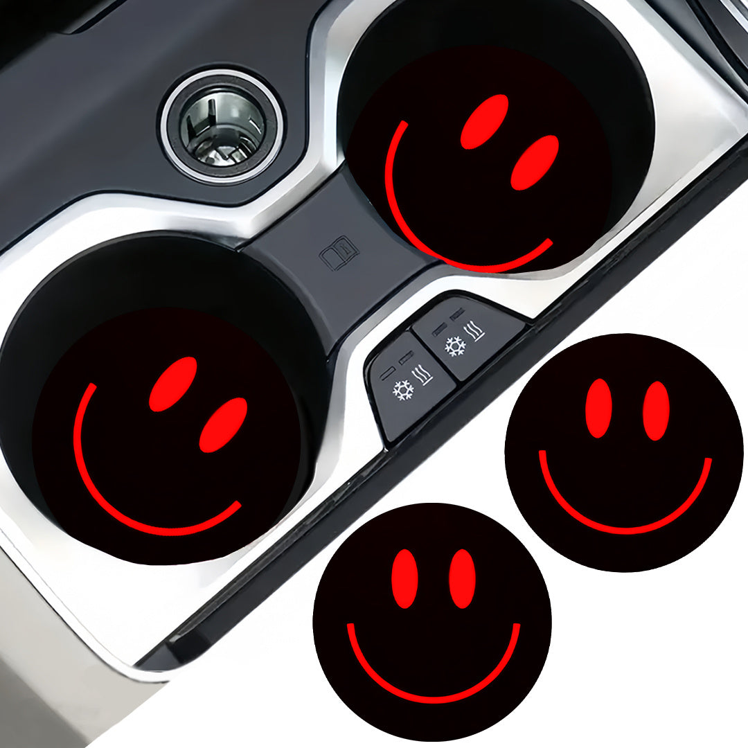 2pcs Sponge Rubber Car Cup Holder Coasters Universal Non-Slip Water Ring Mats