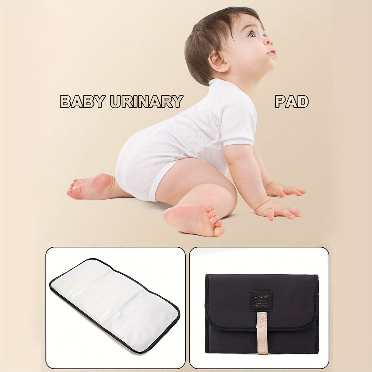 Portable Folding Diaper Changing Pad Washable Reusable Travel Mat for Ages 14 and Up