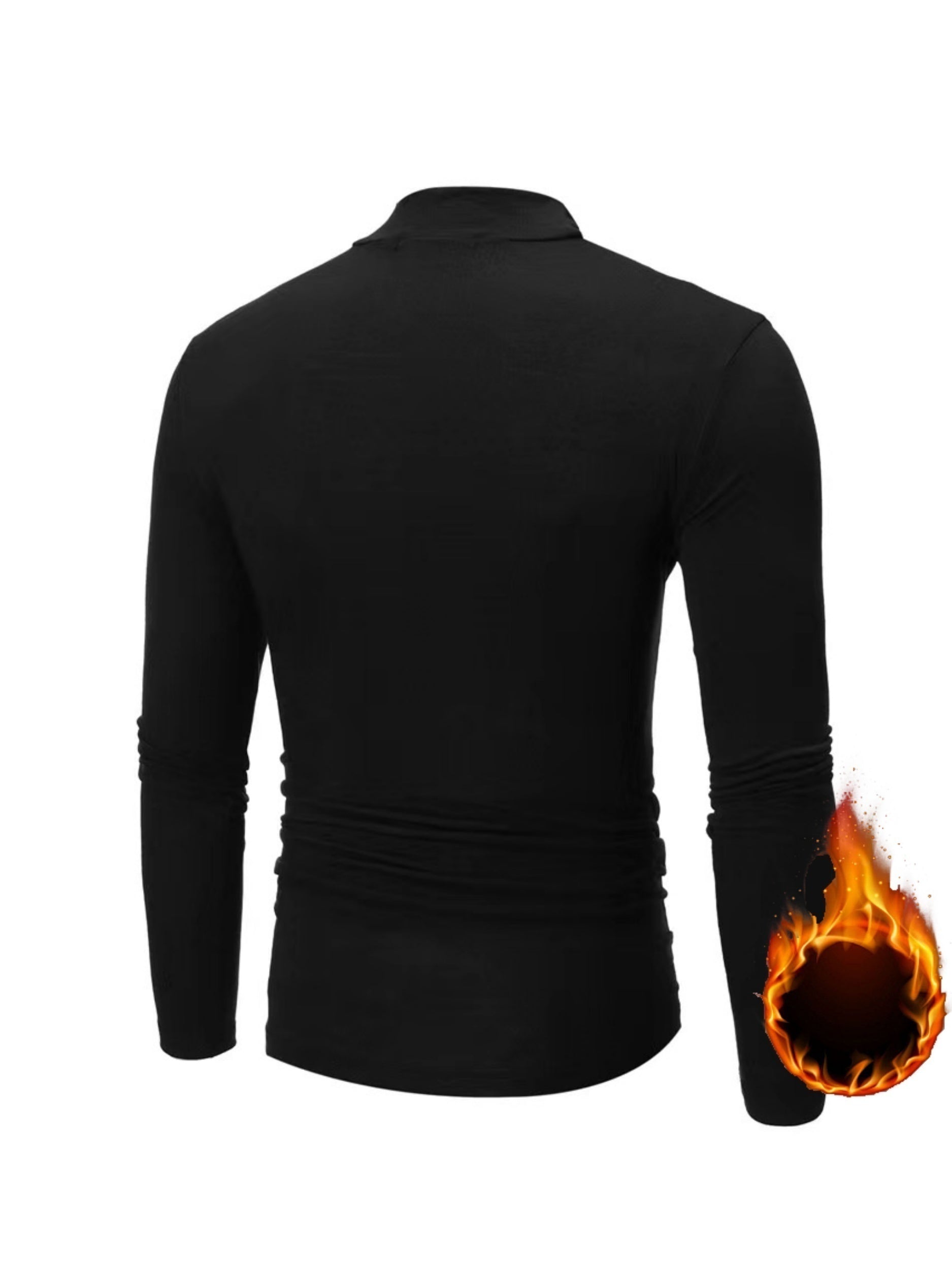 Uzoq va qish mavsumi uchun kadife ichki kiyim bilan uchta erkaklar yarim baland yaka ko'ylaklar to'plami.