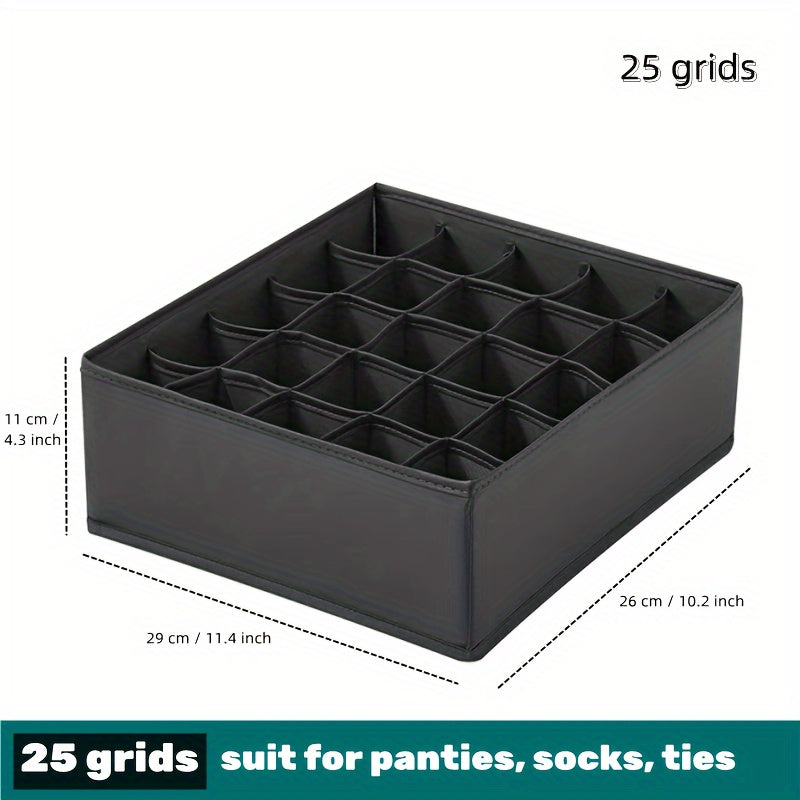 Foldable Multi-grid Drawer Organizer for Bras Socks Clothes Space-saving Storage