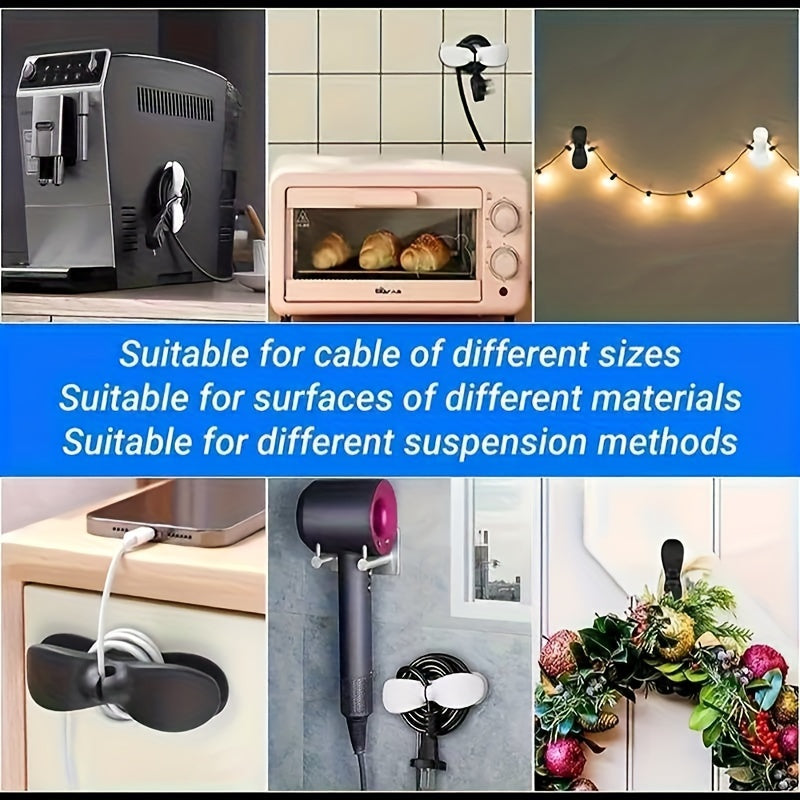 3pcs Plastic Kitchen Appliance Cord Organizer 10.16cm Wire Management for Hot Pots Coffee Makers Blenders Toasters