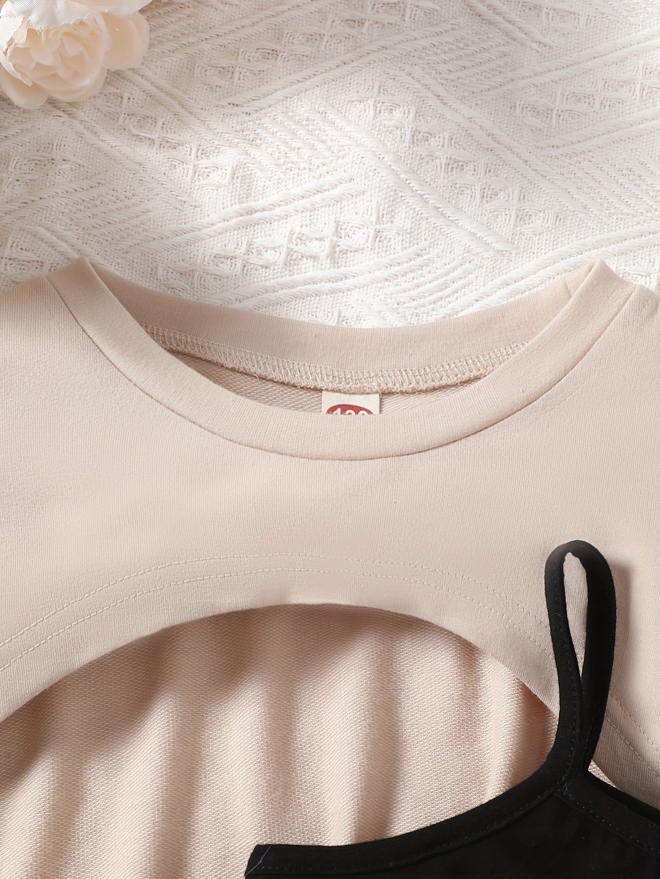 Детский комплект одежды для улицы с блузкой с длинным рукавом и плиссированной юбкой из полиэстера для весны и осени