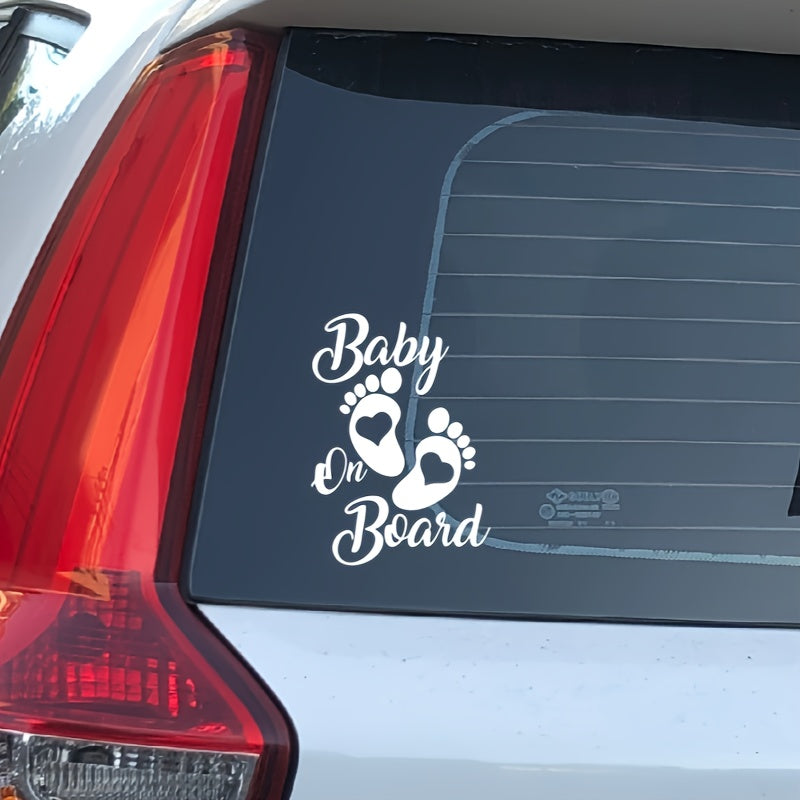 Baby On Board Waterproof Reflective Car Sticker Vinyl Vehicle Decal