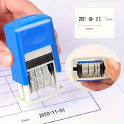 Flip Back Ink Date Stamp with Adjustable Japanese Korean Hand Seal Plastic