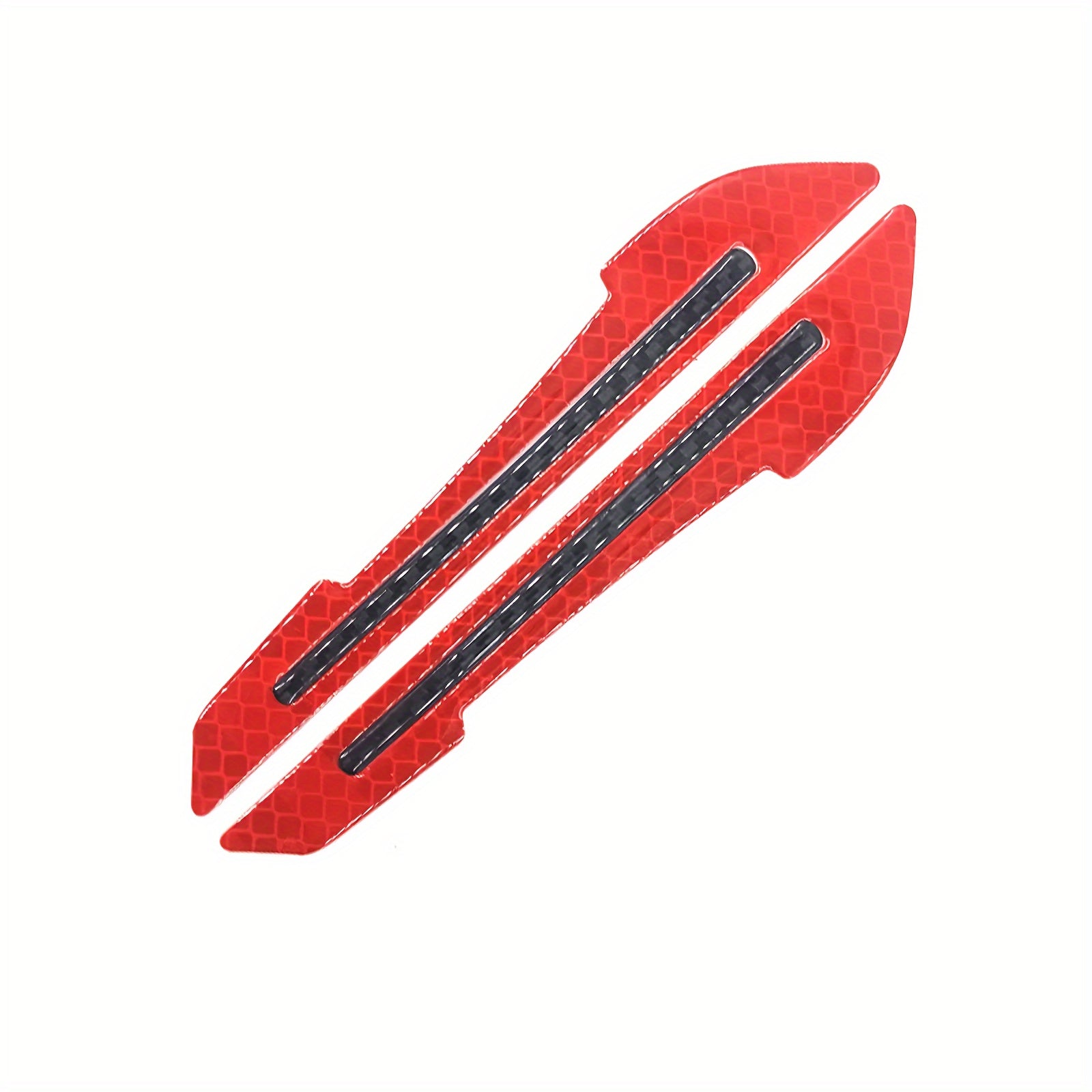 2pcs Reflective Car Bumper Strips Safety Warning Stickers in Multiple Colors