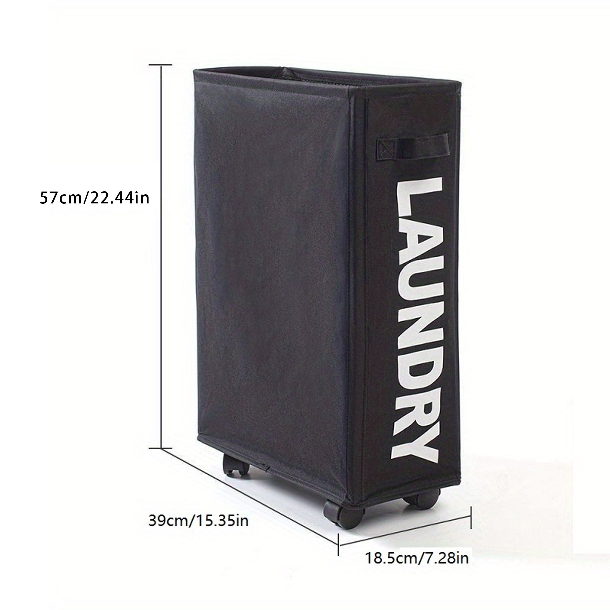 Cesta de ropa sucia delgada con malla a prueba de polvo y tela impermeable para almacenamiento de ropa