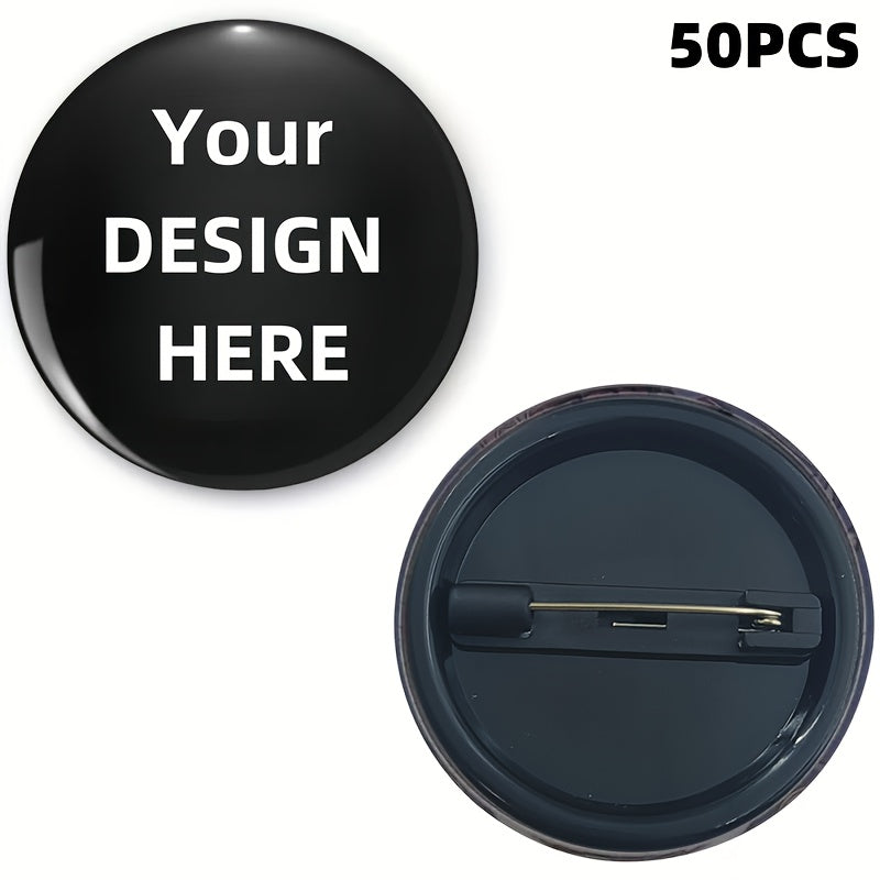 Customized Men's Brooch with Text and Image for Gifts and Accessories