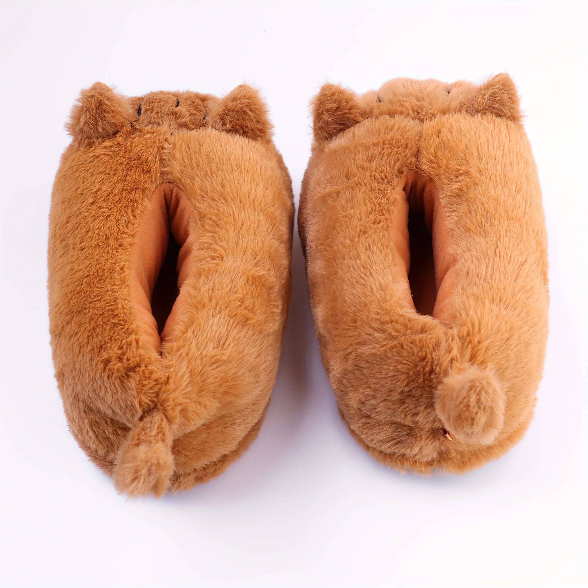 Women's Soft Plush Cartoon Cat Home Slippers Non-Slip Cushioned Cozy