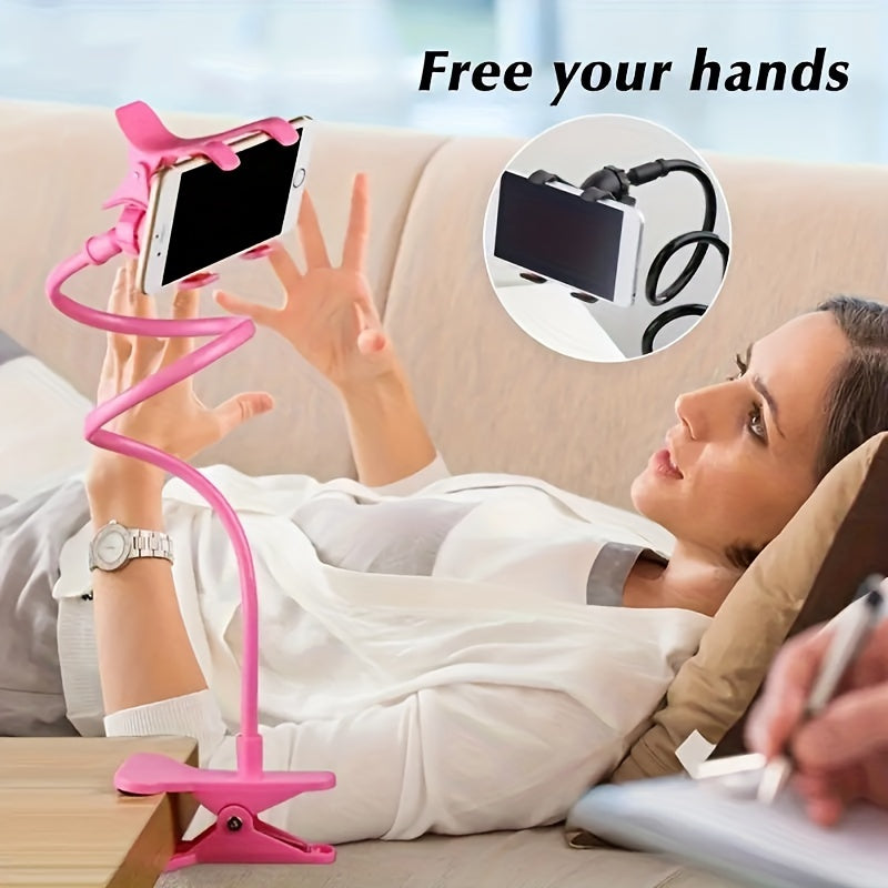 Long Neck Mobile Phone Holder for Desktop Bedside Use Waterproof ABS