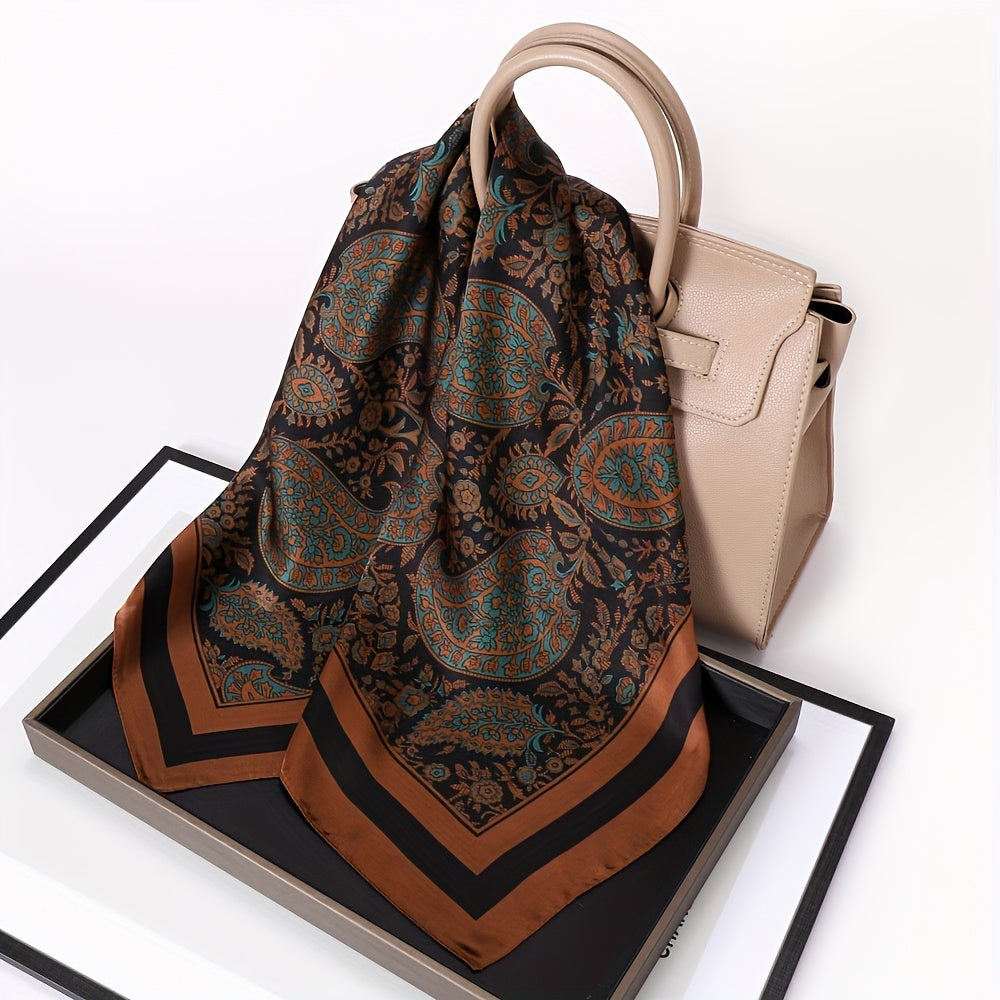 Ayollar uchun gullar bilan bezatilgan yengil moda shalvarli polyester sharf