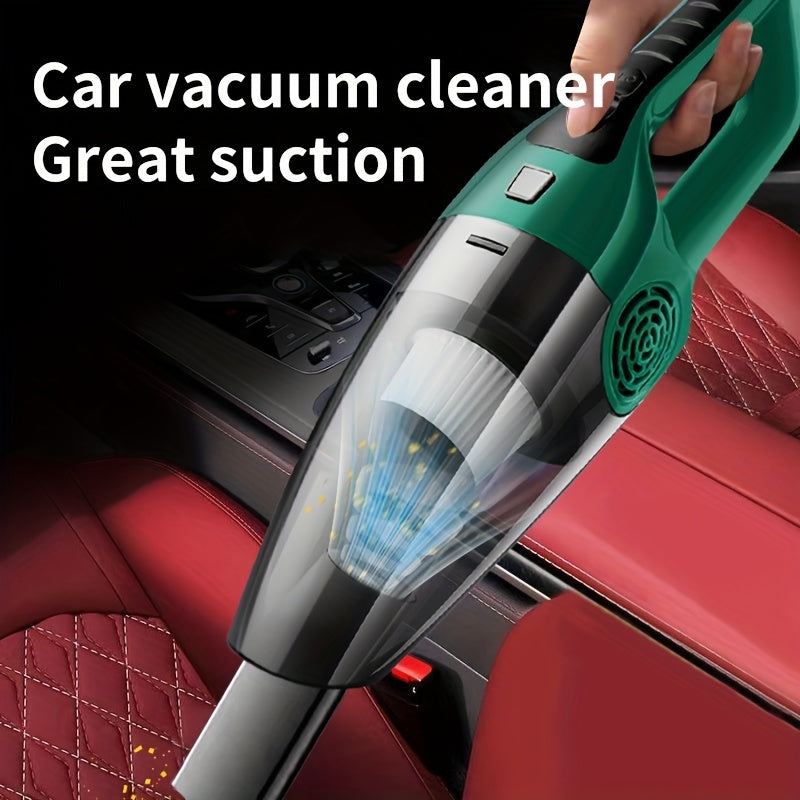 Kuchli qo'l vakuumli avtomobil, aksessuarlar bilan, kuchli so'rish, avtomobil uchun ulagich, uzun sim, past shovqin va transport vositalari ichki qismi uchun portativ dizayn.