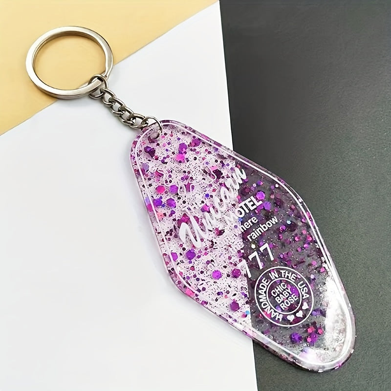 Juego de 120 llaveros en blanco para motel con láminas de acrílico y aros de salto para manualidades DIY