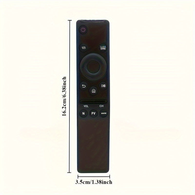 Ergonomic Black IR Remote Control for 4K 8K Smart TVs with Netflix Prime Video Buttons