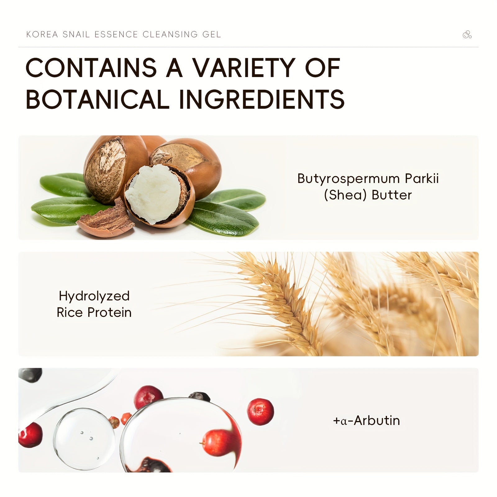 50g LAIKOU Qo'zichoq Essensiyasi Arbutin bilan barcha teri turlari uchun tozalovchi yuz tozalagichi. Yumshoq namlantiruvchi tozalash, formaldegiddan xoli.