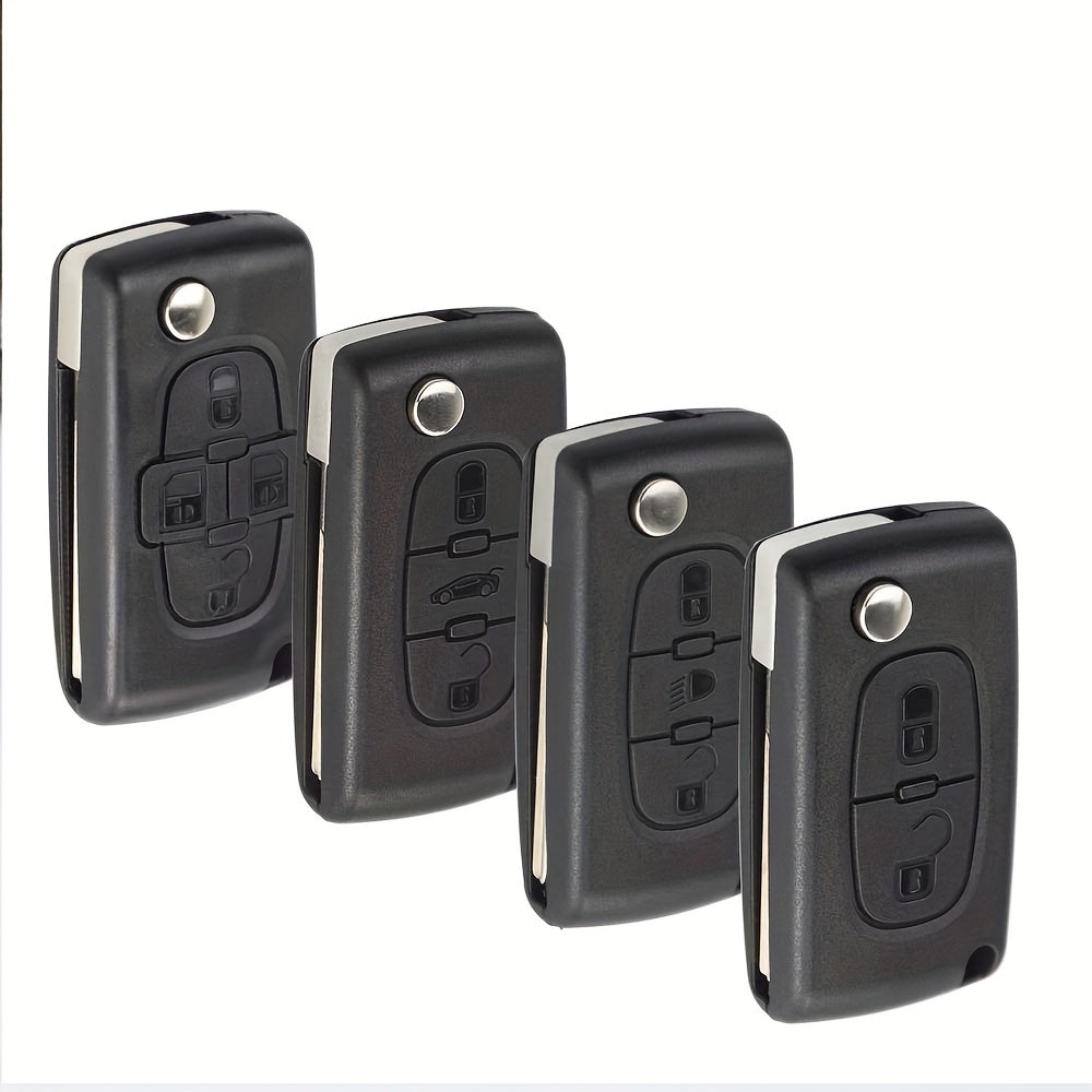 Key Case for Car Key Fob Cover Folding 2/3/4 Buttons for Compact Cars