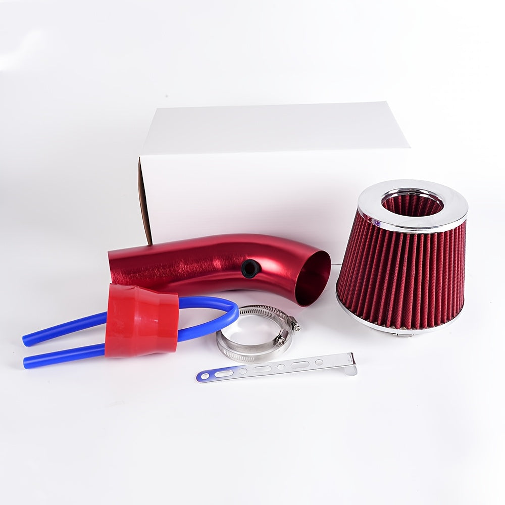 Kit de admisión de aire de flujo grande de aluminio universal de 76mm con cabeza de hongo para aire frío