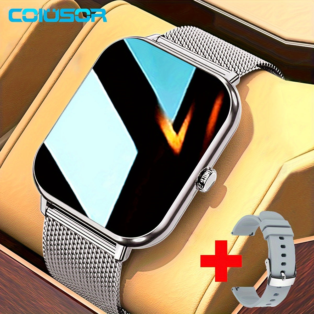 2024 Full Touch Smart Watch Phone 1.81-Inch Display Wireless Sync 100+ Sports Modes