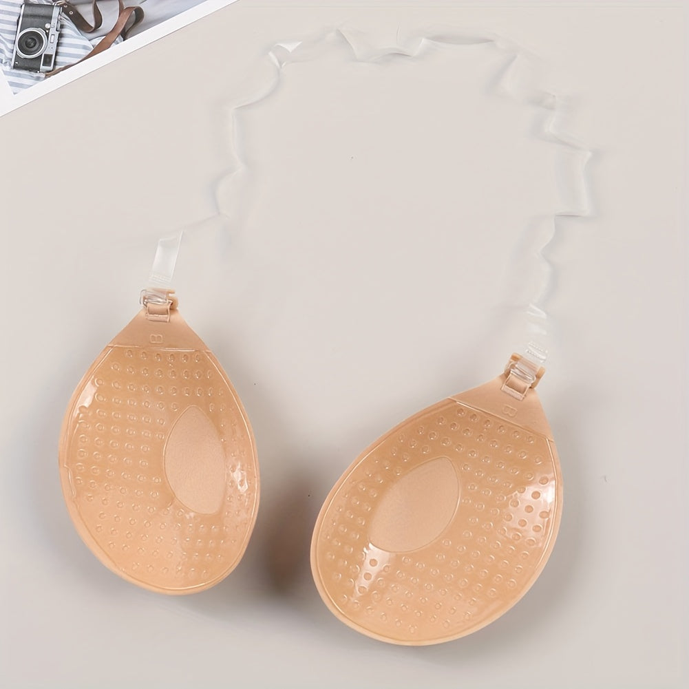 Self-Adhesive Nipple Covers for Women Opaque Knit Fabric Support