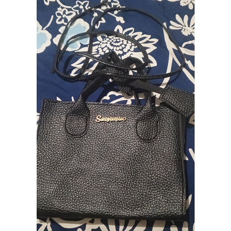 Lychee Pattern Tote Bag for Women Large Capacity Crossbody Shoulder Handbag