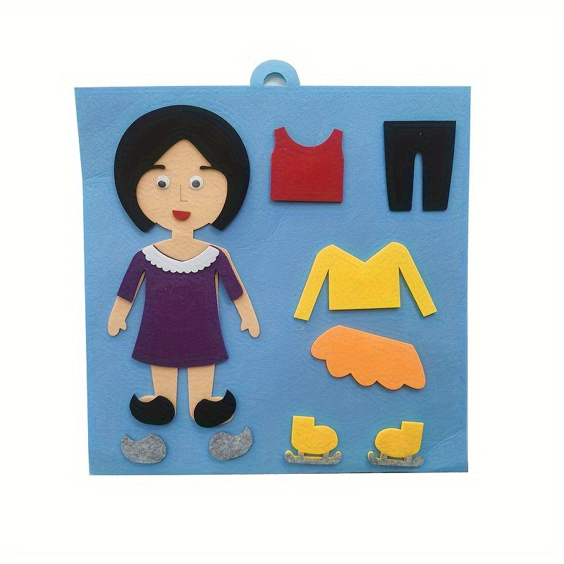 Educational Emoticon Cognitive Puzzle for Kids Dress Up Characters Kindergarten Learning Toy