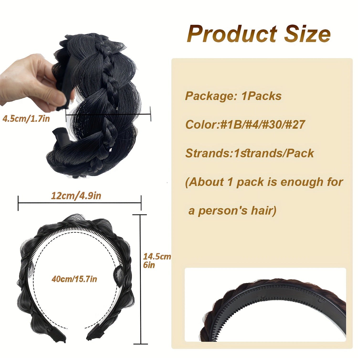 Ayollar qizlar sintetik baliq suyakli soch to'rva bosh bandi, sirpanchiq bo'lmagan soch aksessuari