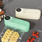 Rechargeable Food Vacuum Sealer with LED Indicator Compact Automatic Preservation for Dry and Moist Items
