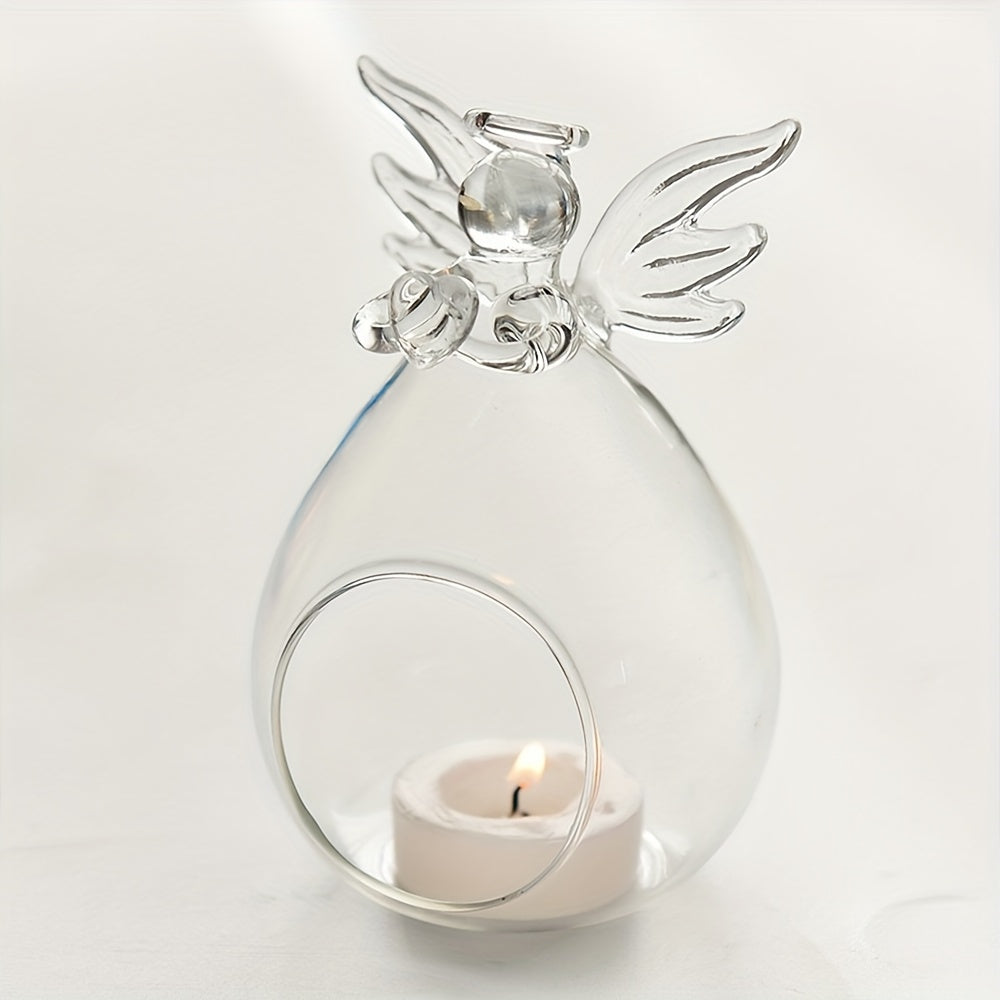 Angel-Shaped Glass Vase for Hydroponics Home Kitchen Decor