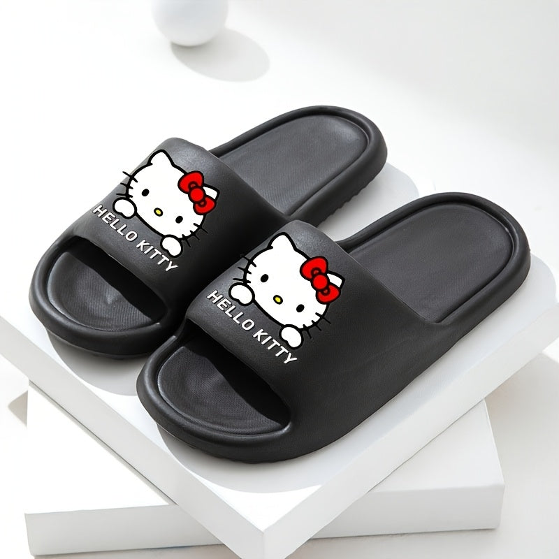 Women EVA Slippers Indoor Non-Slip Casual Shoes Pink Red Bow