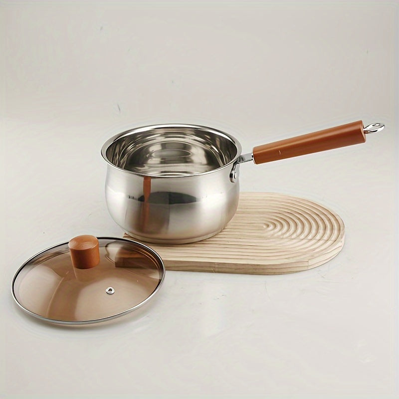 Stainless Steel Cookware Set 10 Pieces Non-Stick Skillet Induction Gas Compatible