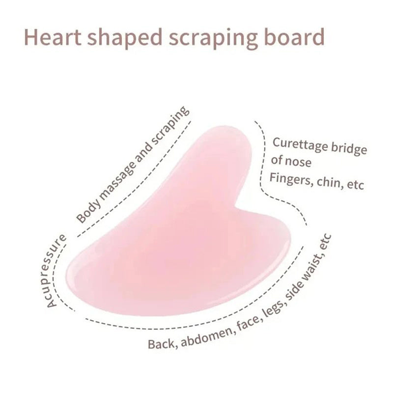 Yuz, bo'yin va ko'z massaji uchun qatron materialidan yasalgan yuz roliki.