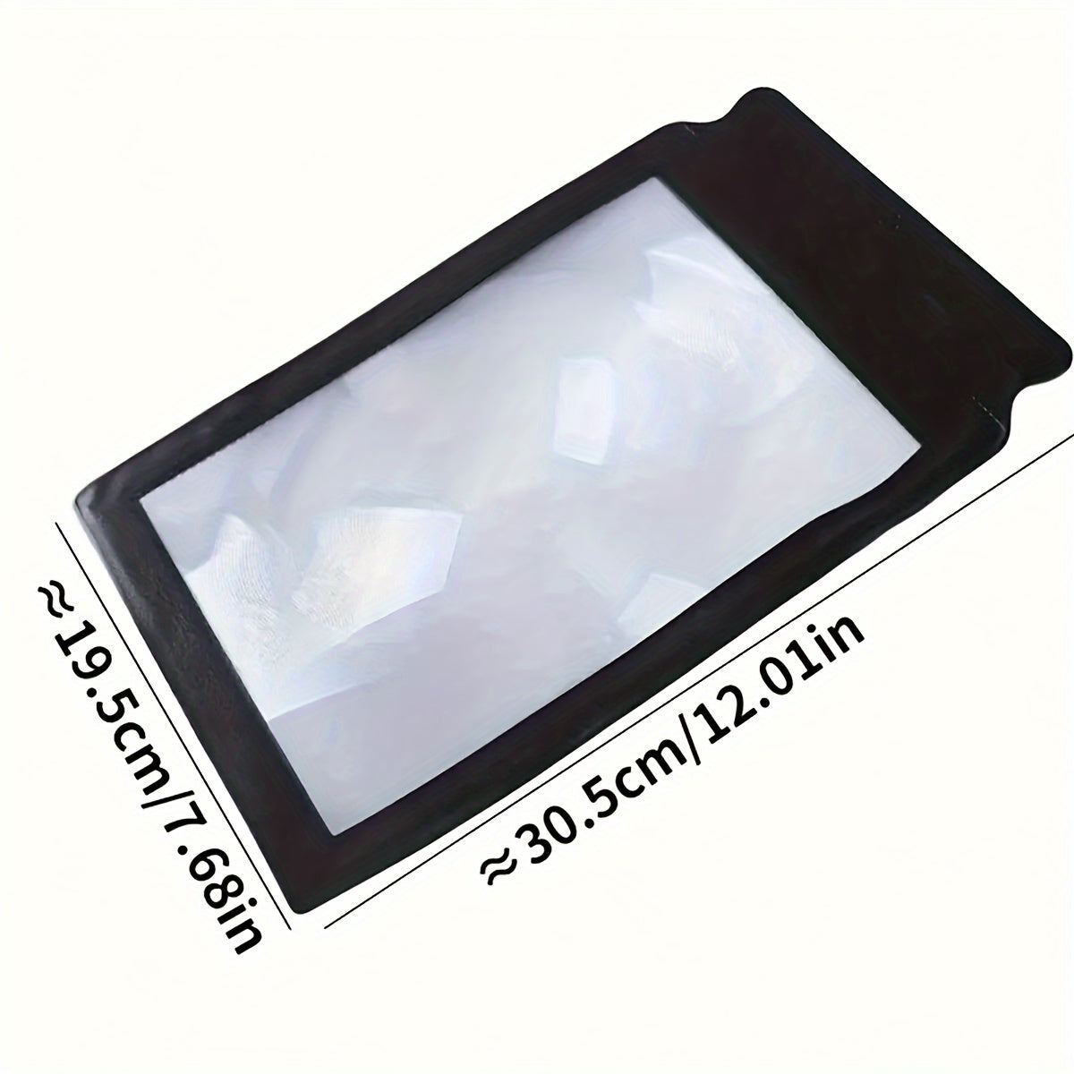 Handheld Magnifying Glass for Seniors 3X Large PVC No Batteries Needed