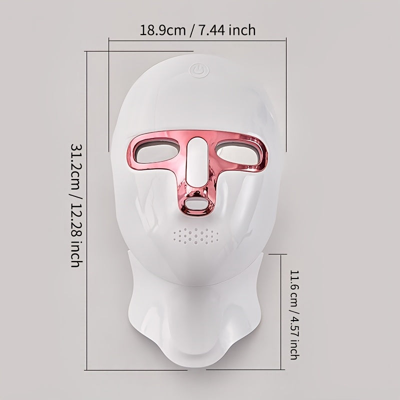 Facial and Neck Mask Device for Men and Women with 7 Color Options and Rechargeable Battery