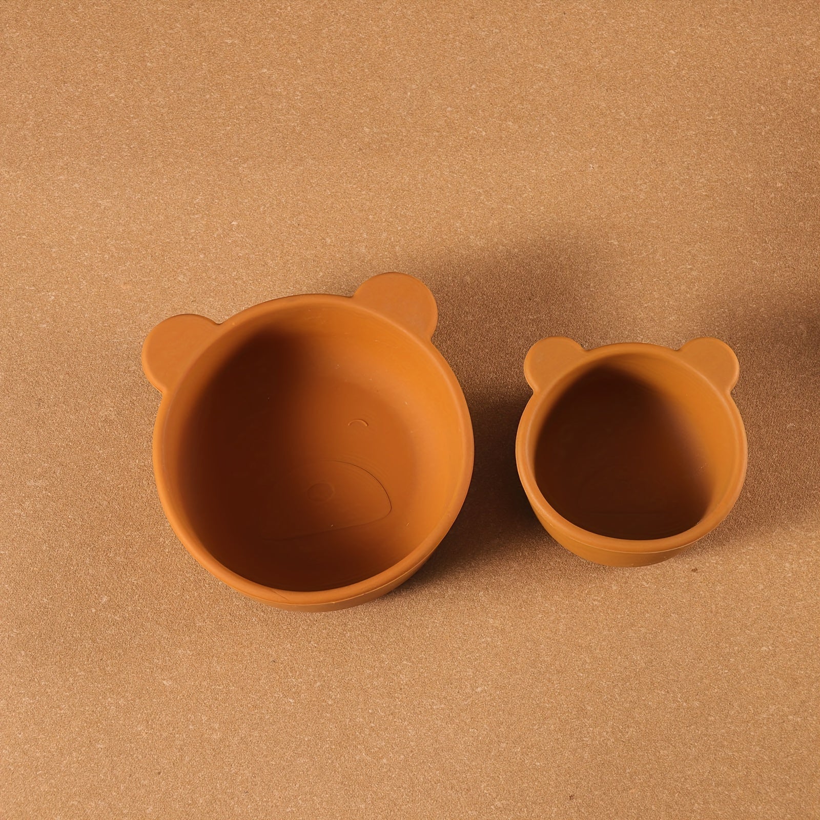 Kids Silicone Feeding Set with Bear-Shaped and Snack Bowls BPA-Free Food-Grade Safe