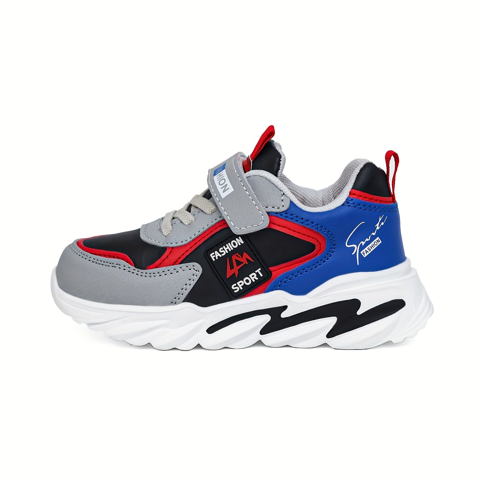 Boys' Sneakers Low Top Lightweight Stripes Navy Blue Turquoise Casual Sports