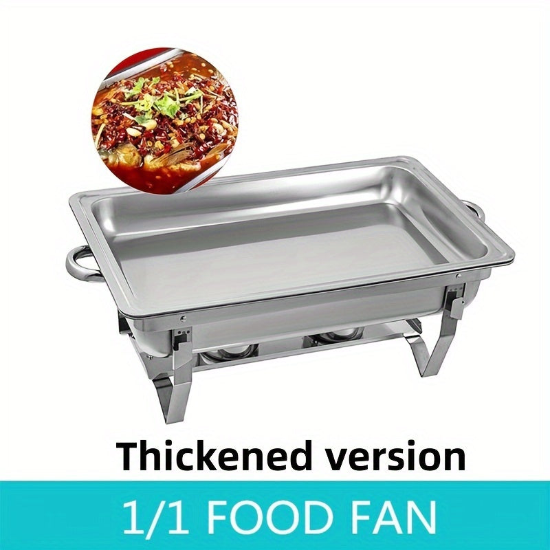 Stainless Steel Buffet Chafing Dishes Set with Lid for Catering and Home Use