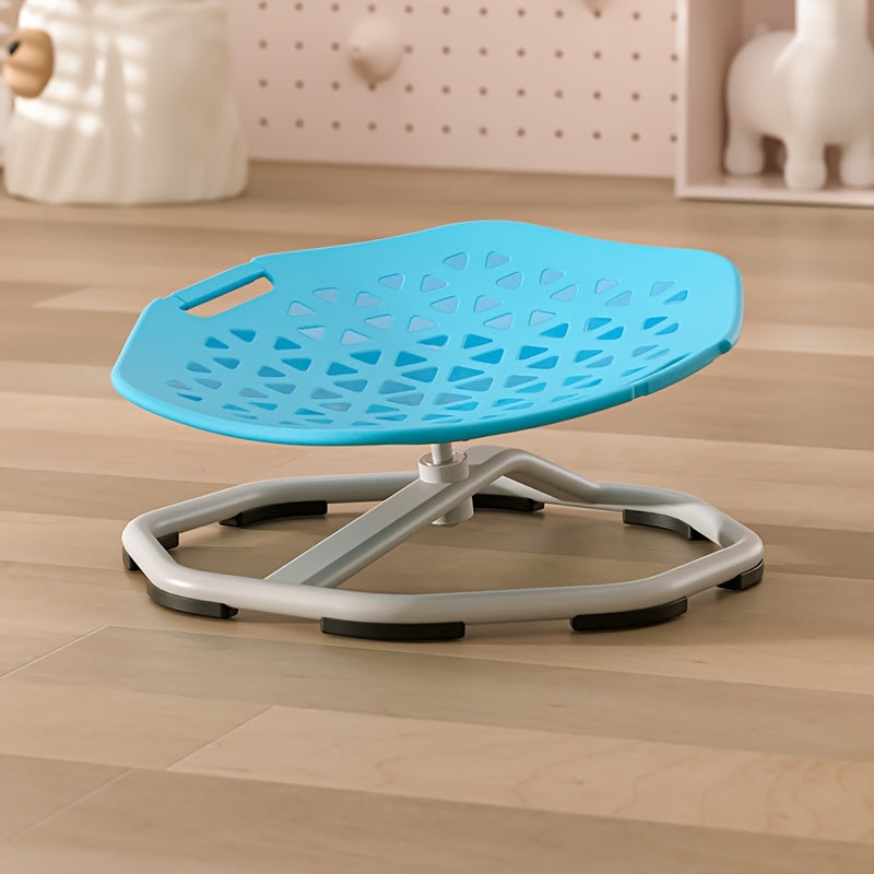 Children's Swivel Chair for Kids Boys Blue and Gray Body Coordination Non-Slip Metal Base
