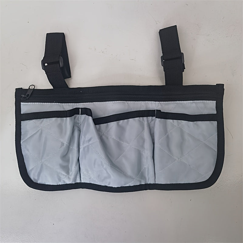 Wheelchair Armrest Hanging Storage Bag Large Capacity Easy to Carry