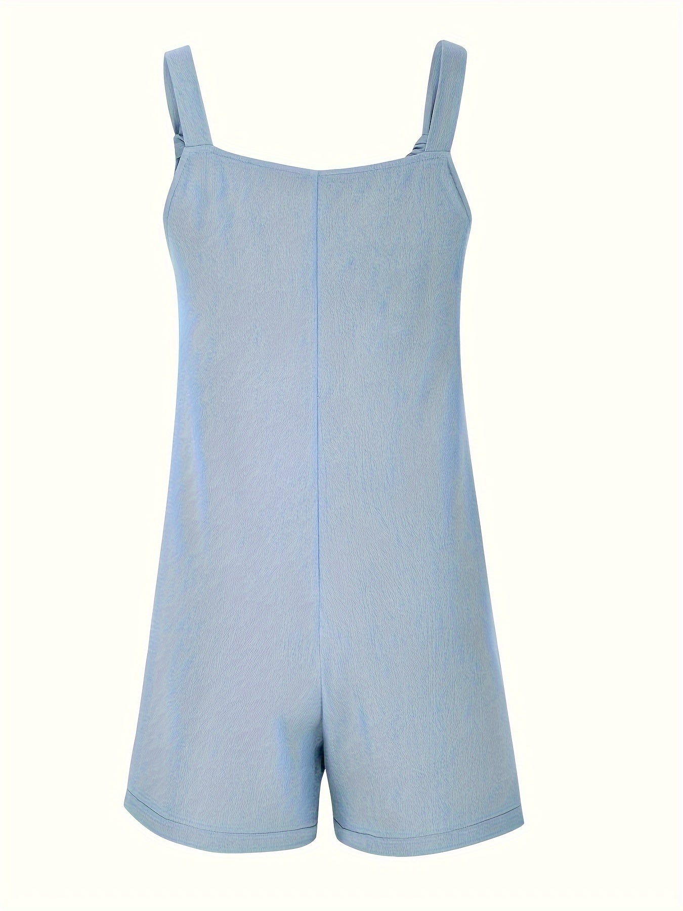 Women's Polyester Jumpsuit with Pockets Square Neck Summer Fall