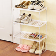 Folding Storage Rack for Office Desk Multi-Purpose Organizer for Shoes and Kitchen