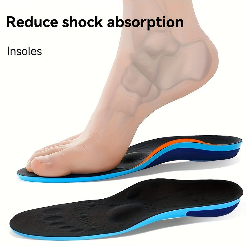 Shock-Absorbing Arch Support Insoles for Running and Work Boots