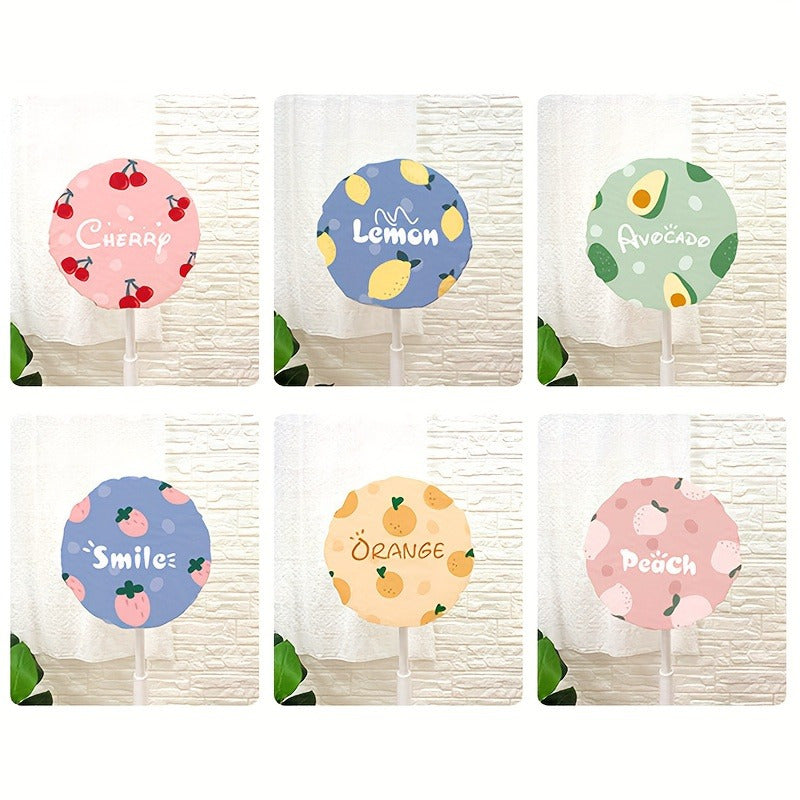 Uy bezatish uchun qiziqarli meva dizaynlariga ega suv o'tkazmaydigan ventilyator chang qopqog'i, tozalash oson.