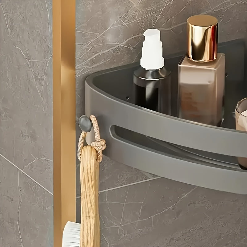 Corner Shower Shelf for Shampoo and Makeup Wall Mount Plastic Lightweight