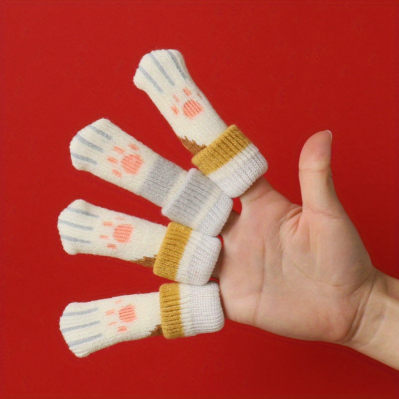 Velvet Door Handle Protector Wall Bumper Guard Anti-Collision Pad Long Knit