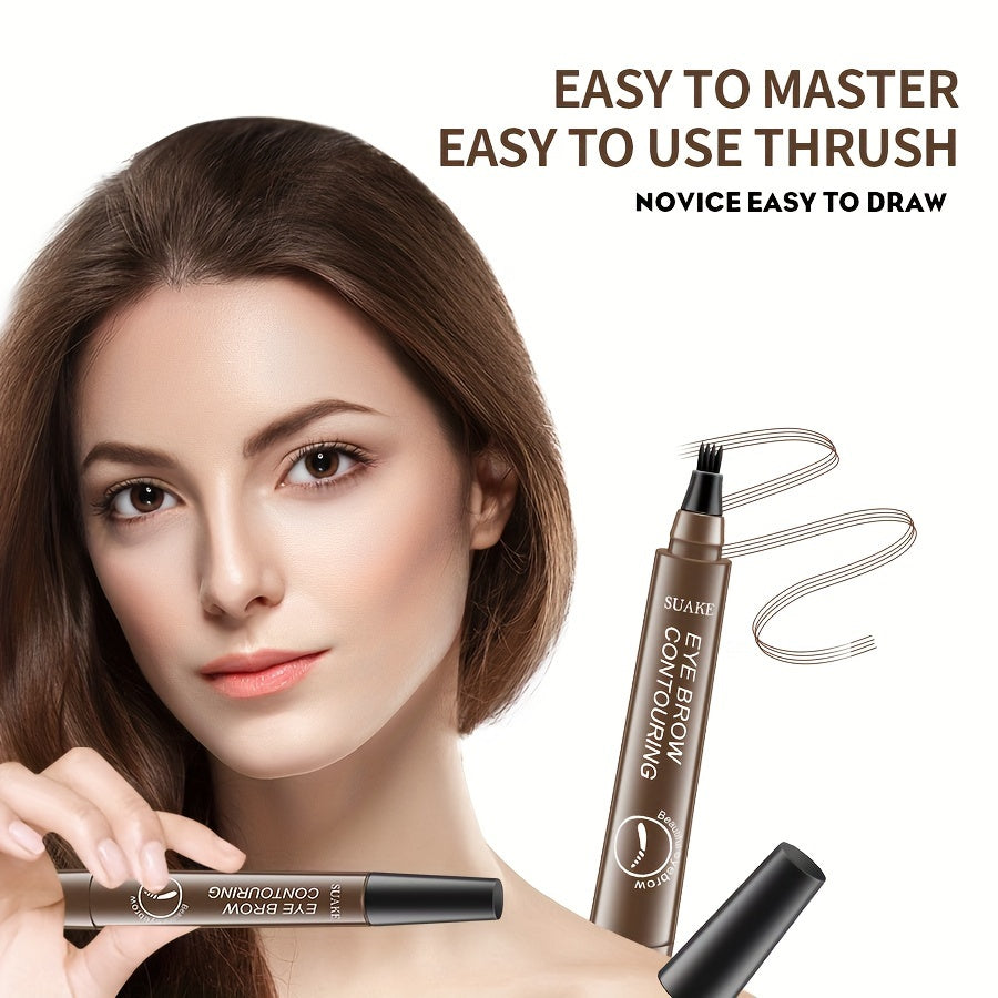 Waterproof Eyebrow Pen for Women Long-Lasting Non-Smudge Natural Look